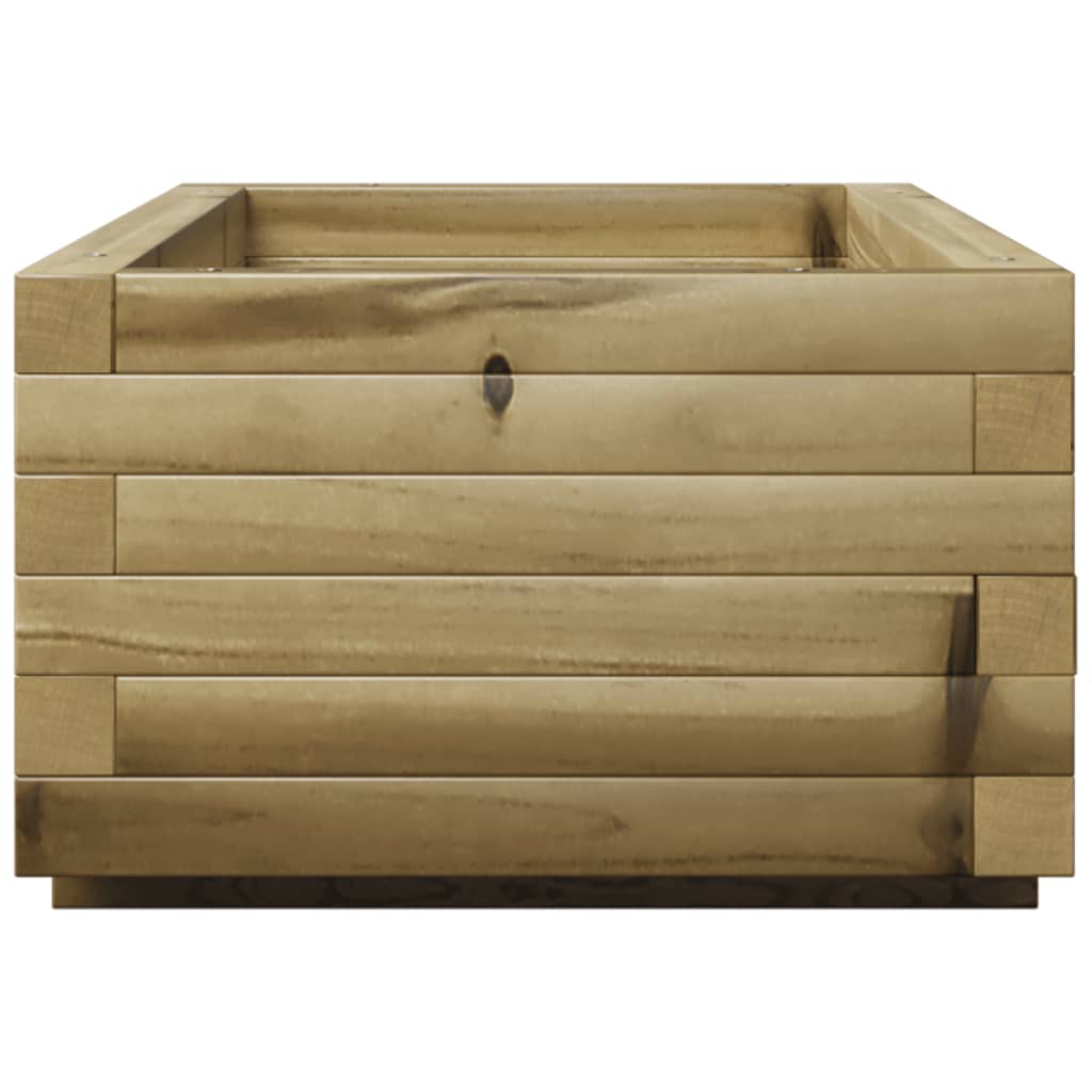 vidaXL Jardinera de madera de pino impregnada 90x40x26,5 cm