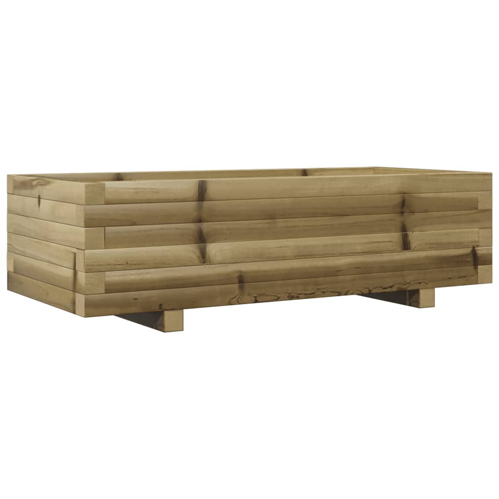 vidaXL Jardinera de madera de pino impregnada 90x40x26,5 cm