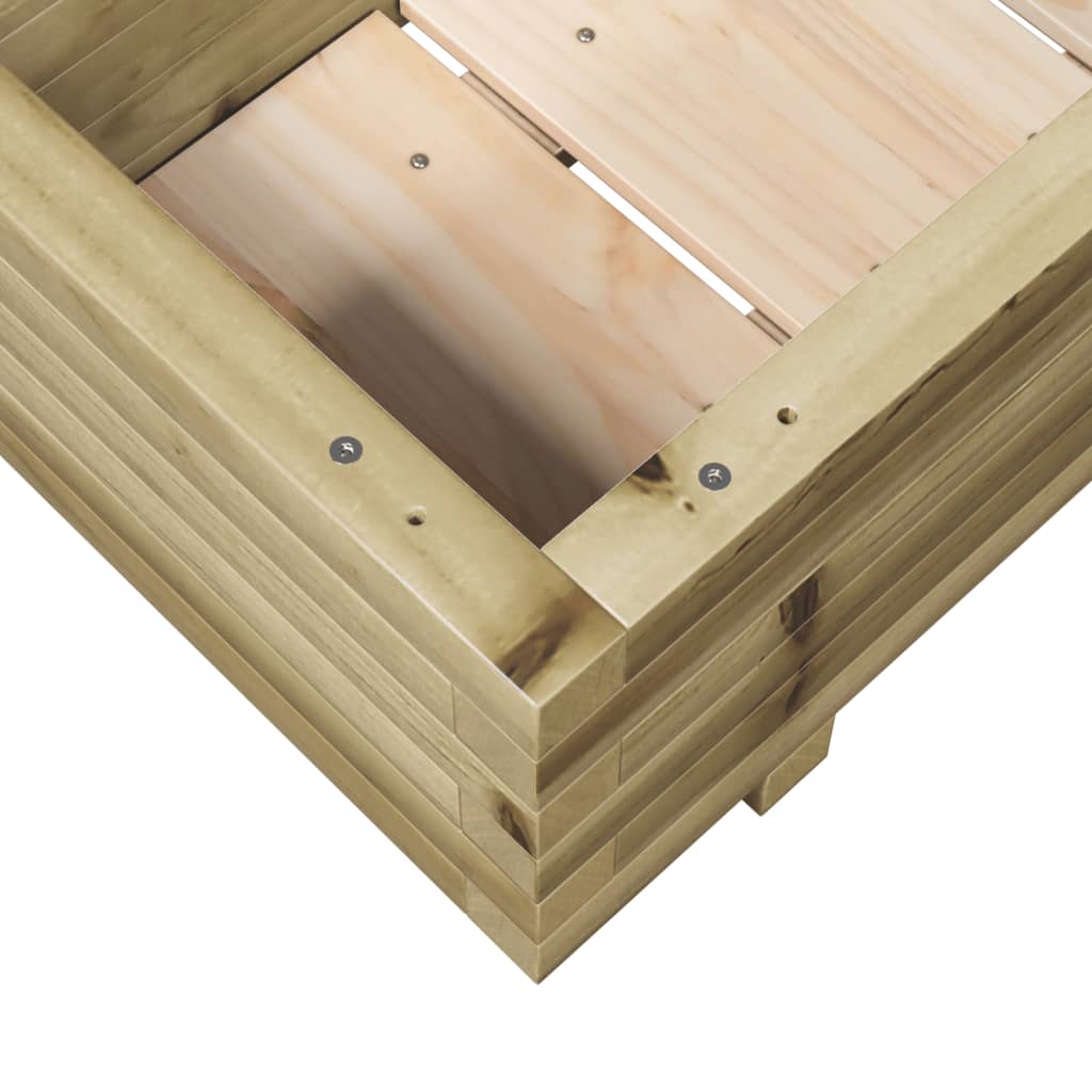 vidaXL Jardinera de madera de pino impregnada 90x40x26,5 cm