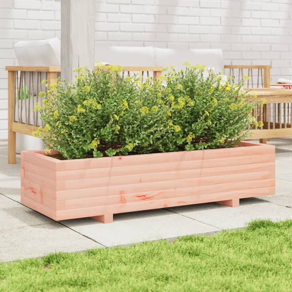 vidaXL Jardinera de madera maciza Douglas 110x40x26,5 cm