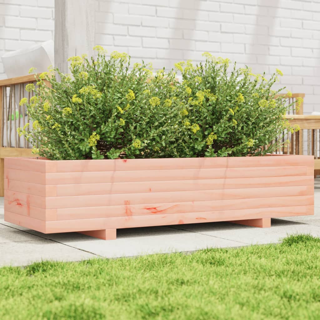 vidaXL Jardinera de madera maciza Douglas 110x40x26,5 cm