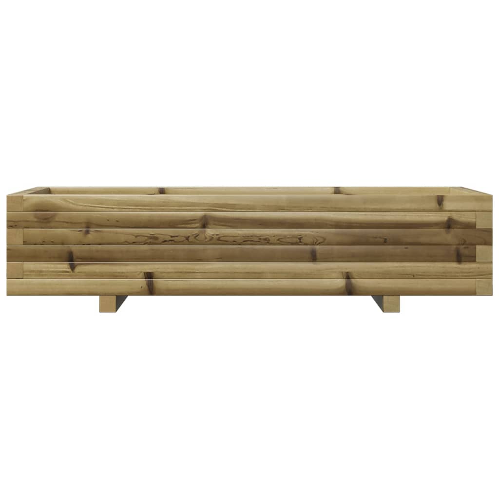 vidaXL Jardinera de madera de pino impregnada 110x40x26,5 cm