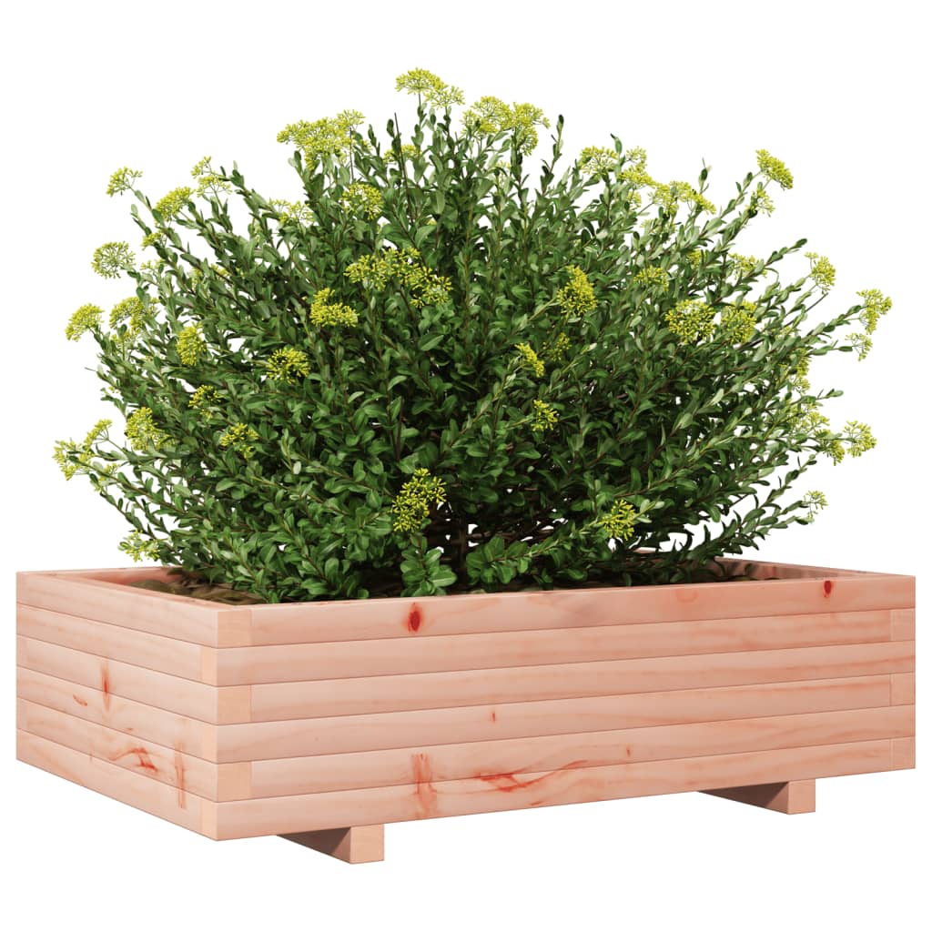 vidaXL Jardinera de madera maciza Douglas 80x80x26,5 cm