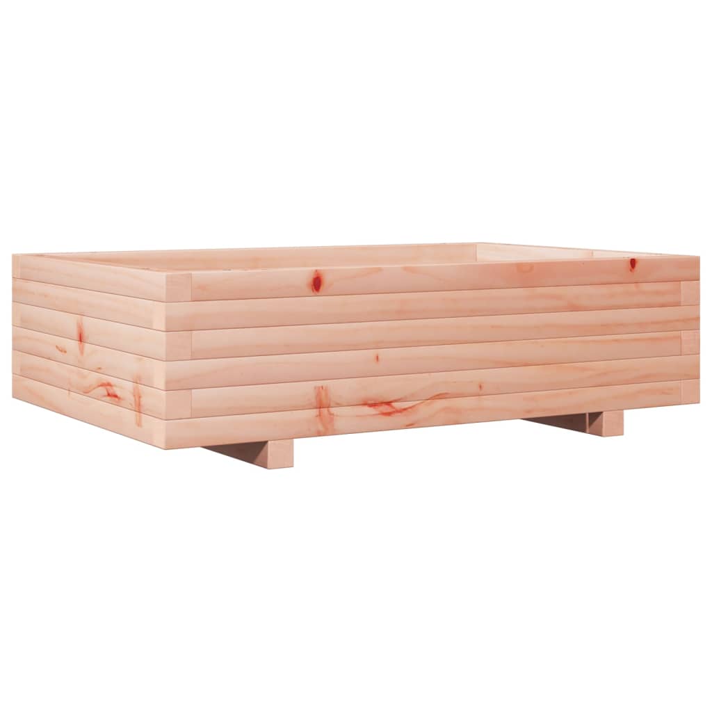 vidaXL Jardinera de madera maciza Douglas 80x80x26,5 cm