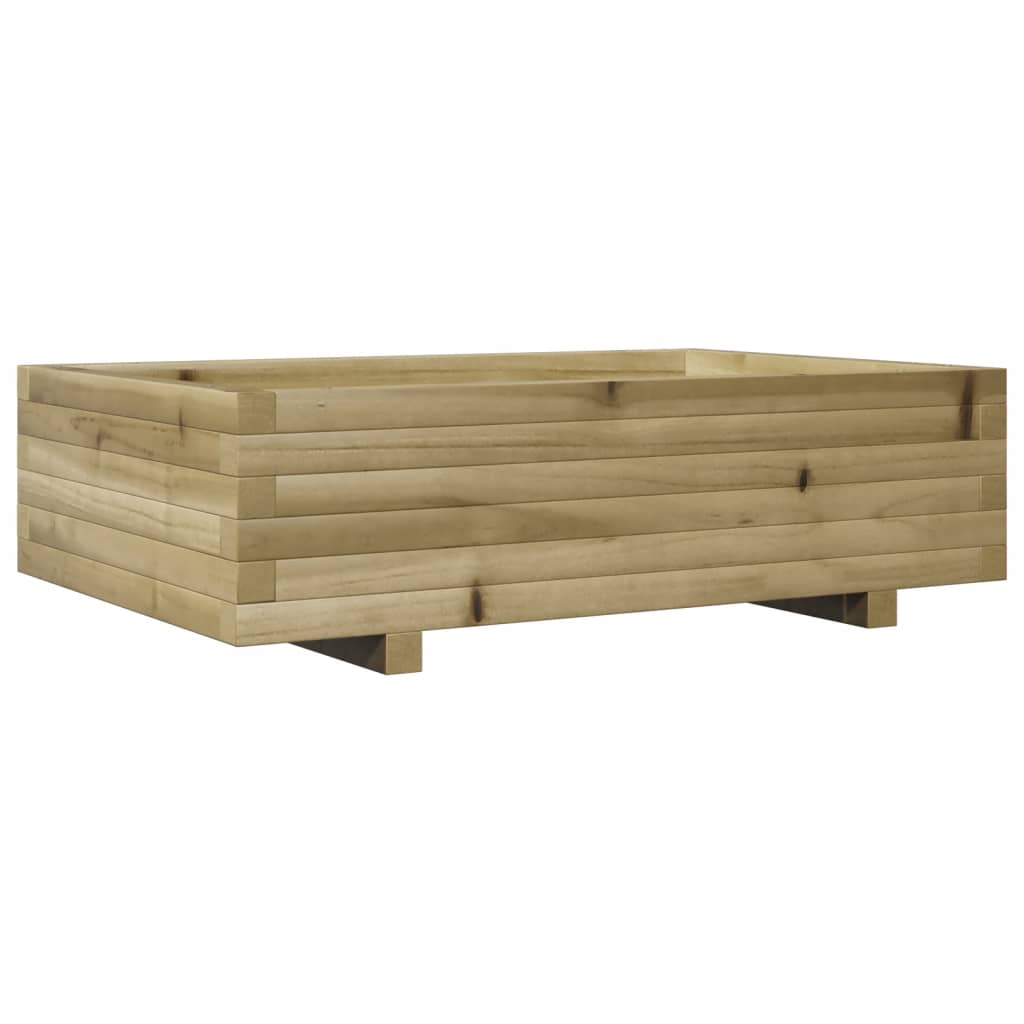 vidaXL Jardinera de madera de pino impregnada 90x60x26,5 cm