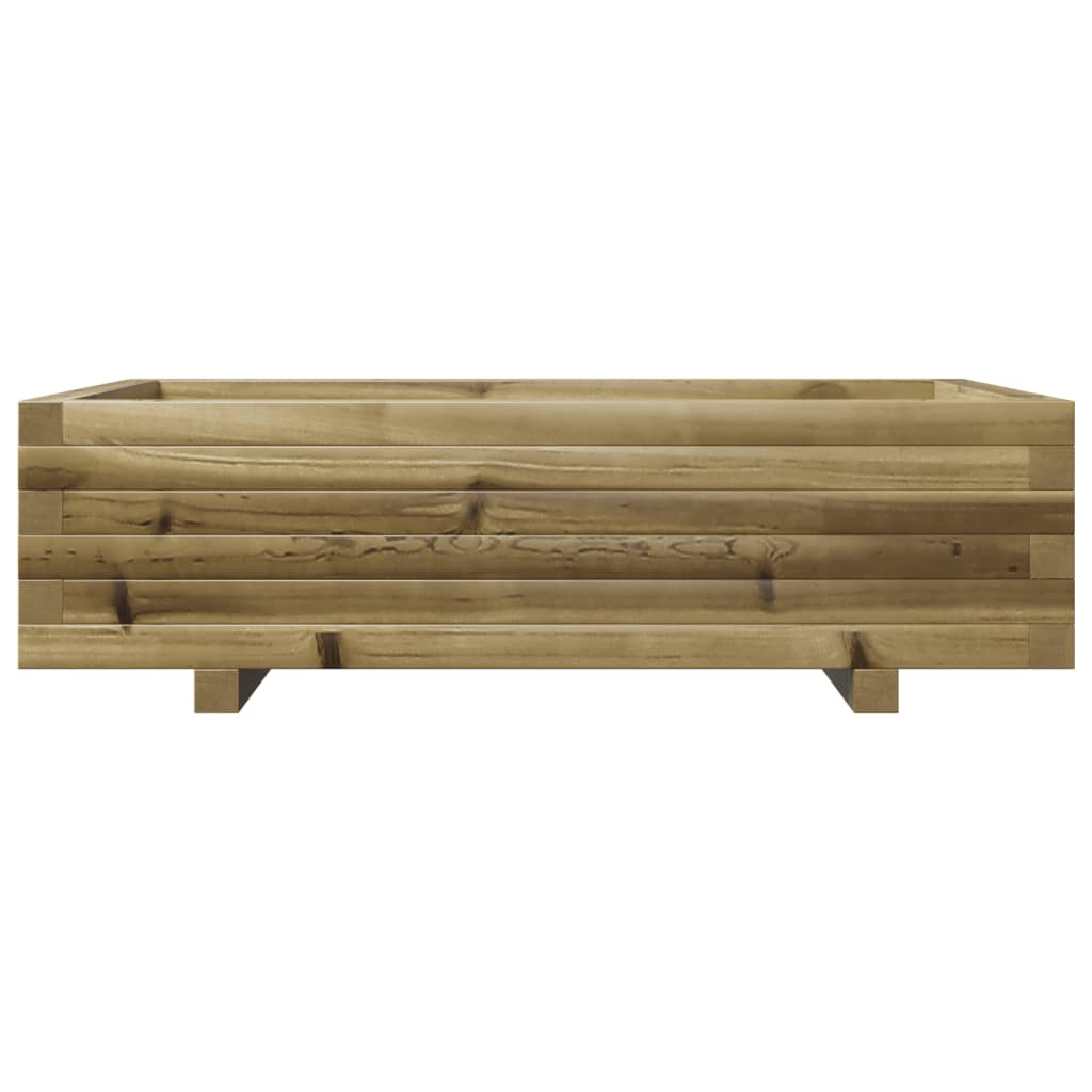 vidaXL Jardinera de madera de pino impregnada 90x60x26,5 cm