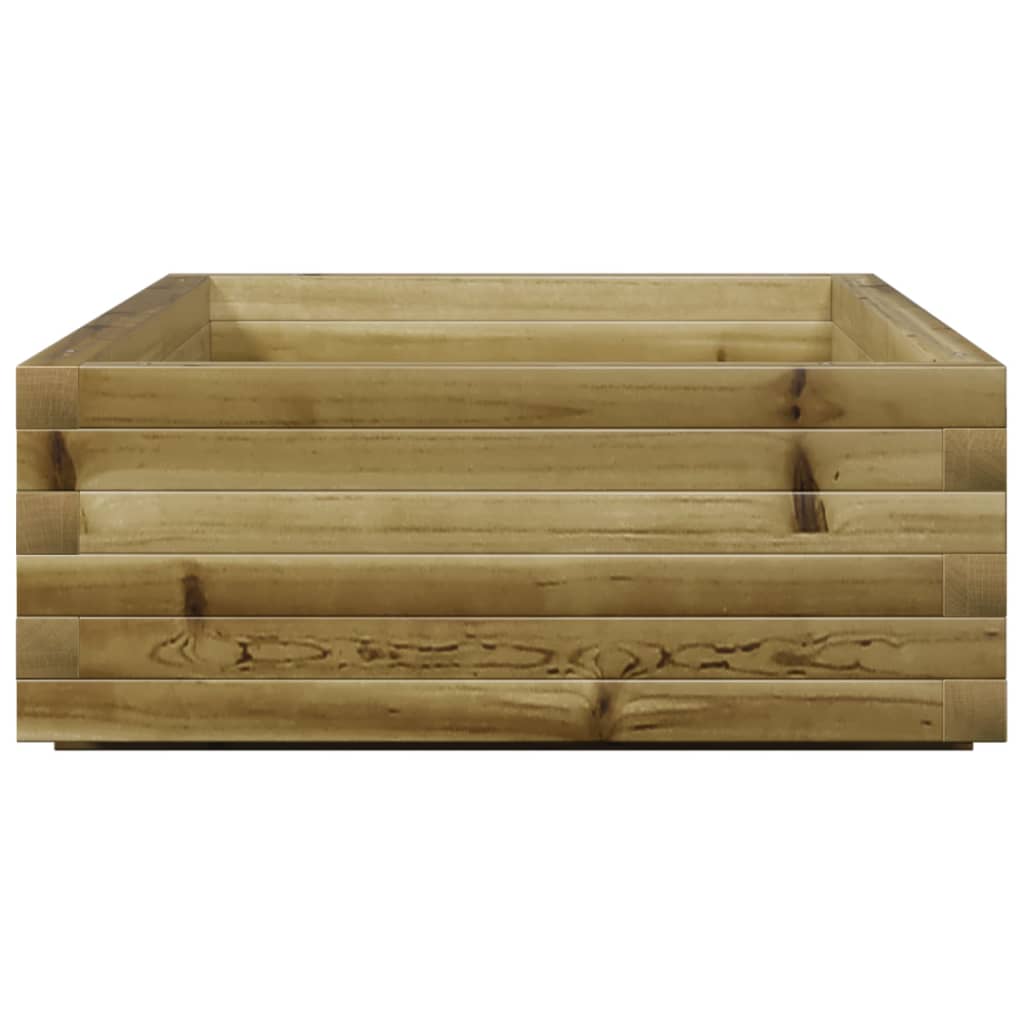 vidaXL Jardinera de madera de pino impregnada 110x60x26,5 cm