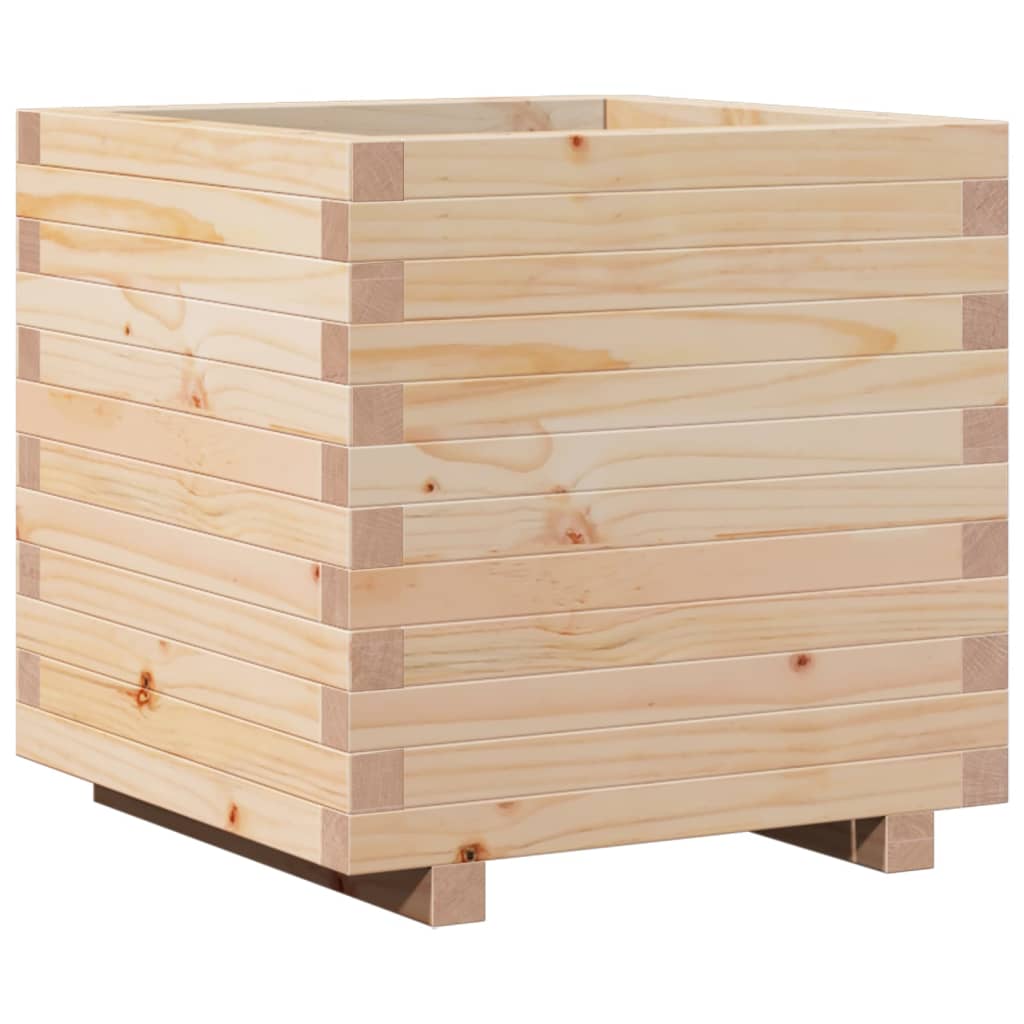 vidaXL Jardinera madera maciza de pino 50x50x49,5 cm