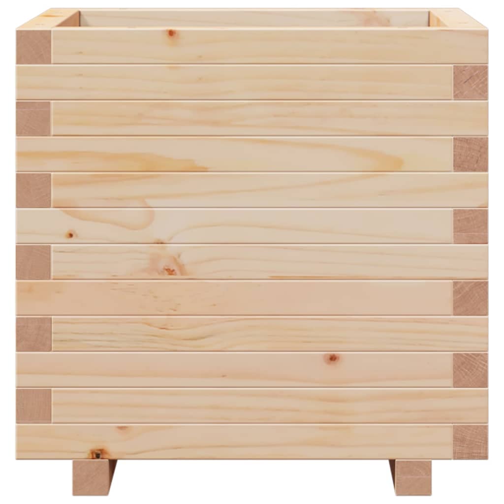 vidaXL Jardinera madera maciza de pino 50x50x49,5 cm