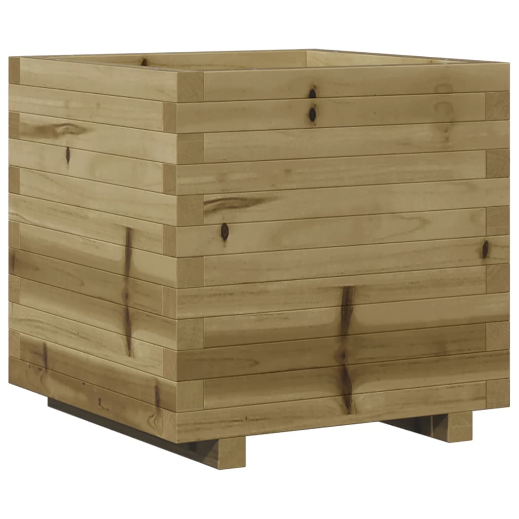 vidaXL Jardinera madera de pino impregnada 50x50x49,5 cm