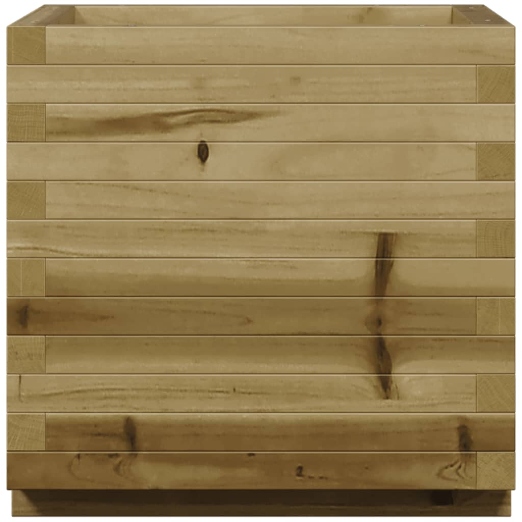 vidaXL Jardinera madera de pino impregnada 50x50x49,5 cm