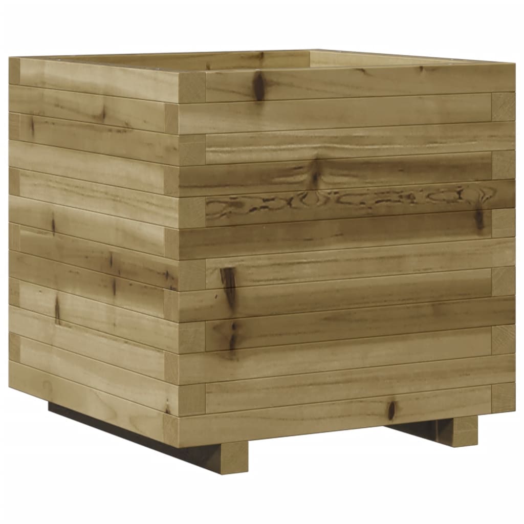 vidaXL Jardinera madera de pino impregnada 50x50x49,5 cm