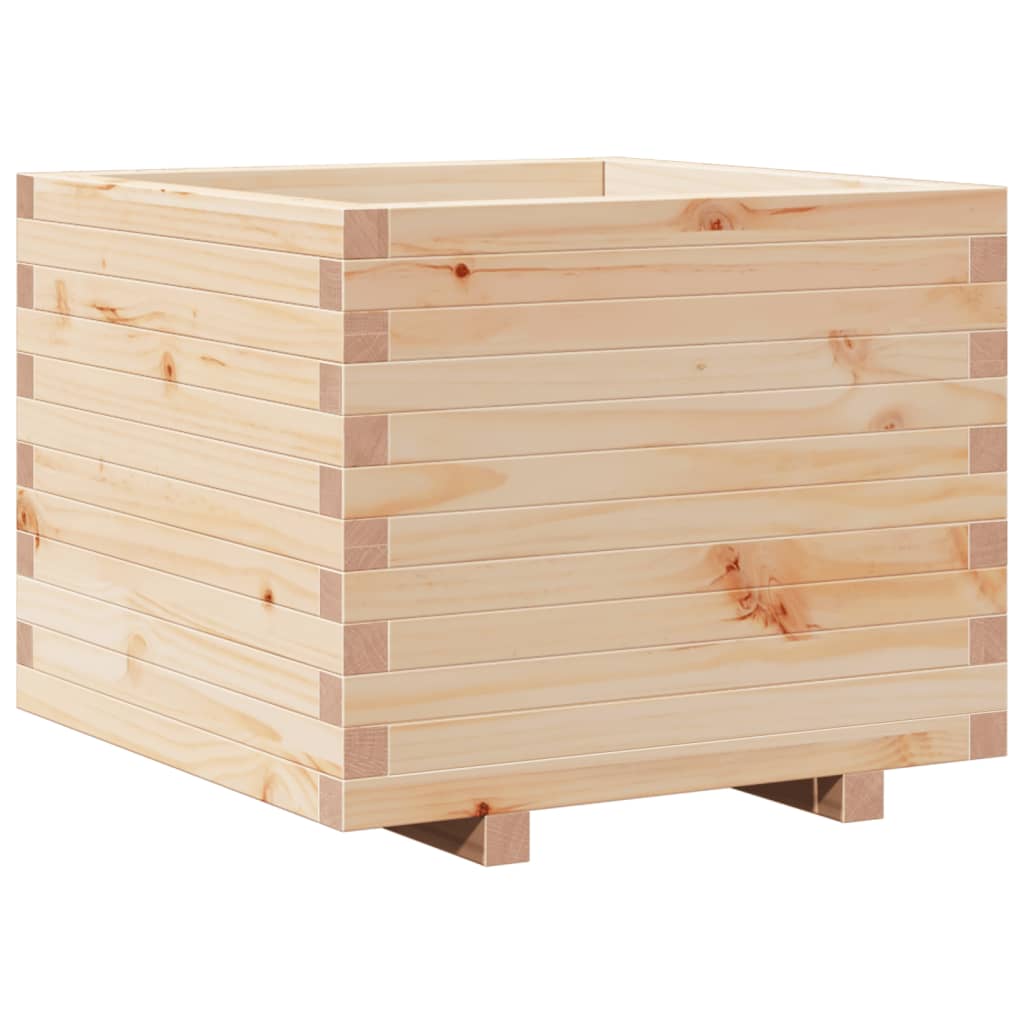 vidaXL Jardinera madera maciza de pino 60x60x49,5 cm