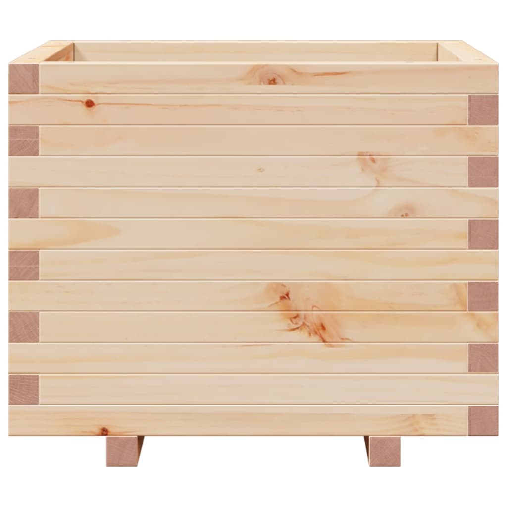 vidaXL Jardinera madera maciza de pino 60x60x49,5 cm