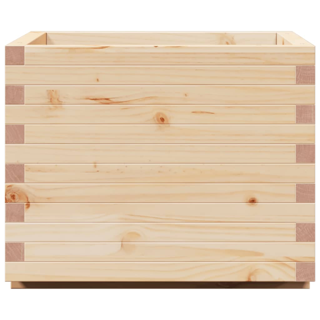 vidaXL Jardinera madera maciza de pino 60x60x49,5 cm