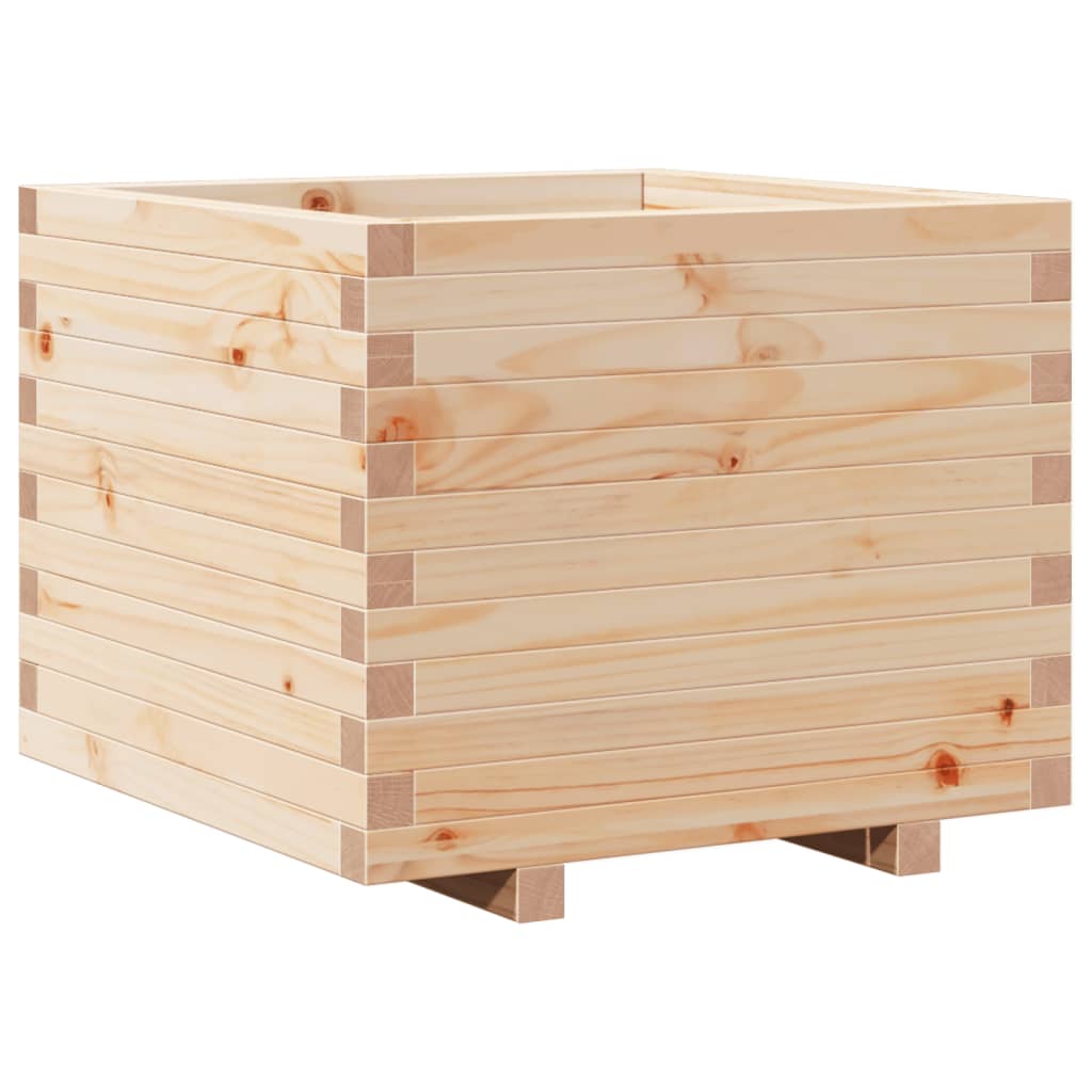 vidaXL Jardinera madera maciza de pino 60x60x49,5 cm