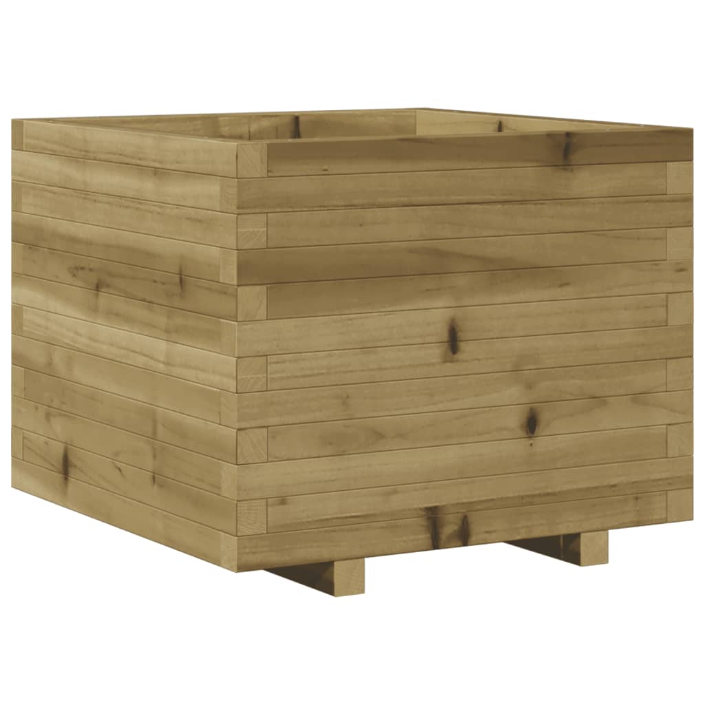 vidaXL Jardinera madera de pino impregnada 60x60x49,5 cm