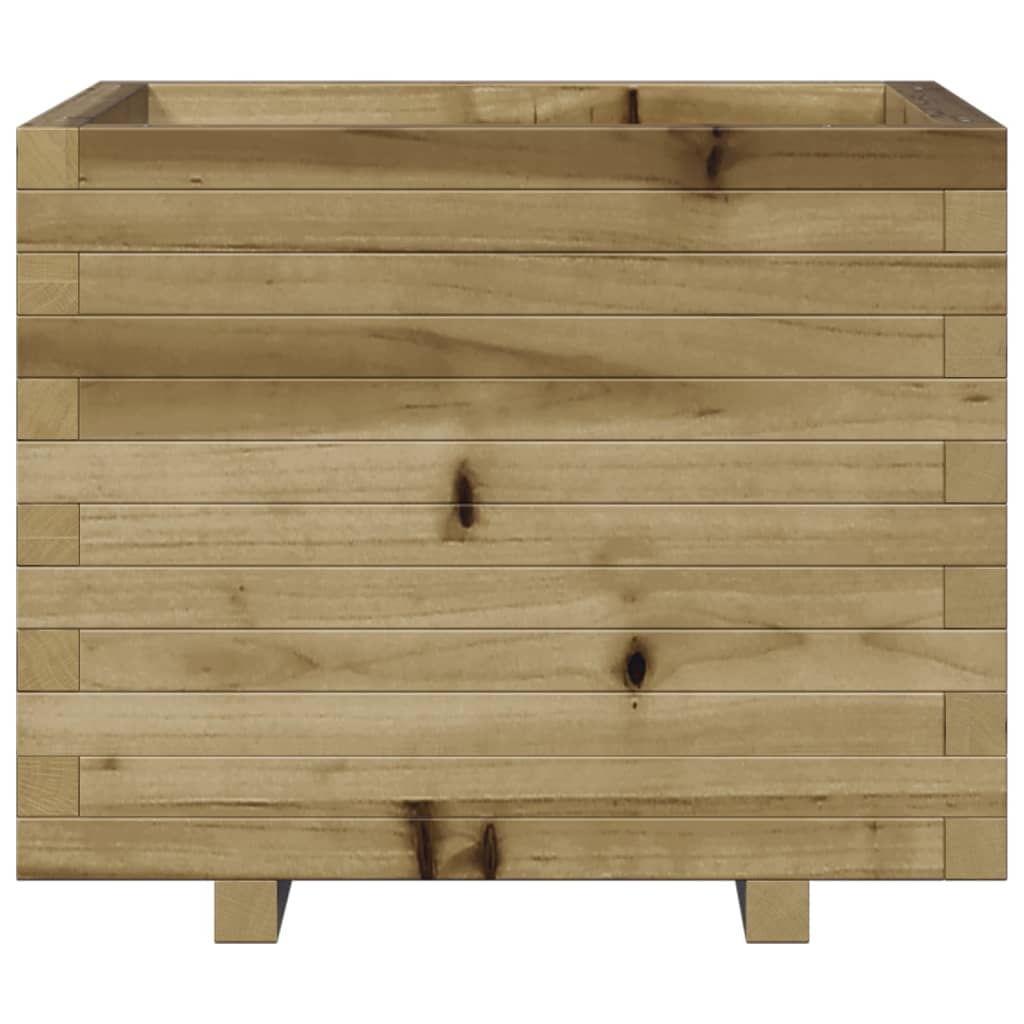 vidaXL Jardinera madera de pino impregnada 60x60x49,5 cm