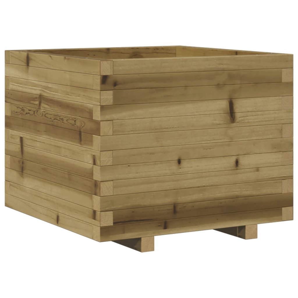 vidaXL Jardinera madera de pino impregnada 60x60x49,5 cm