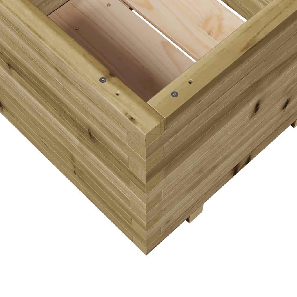 vidaXL Jardinera madera de pino impregnada 60x60x49,5 cm