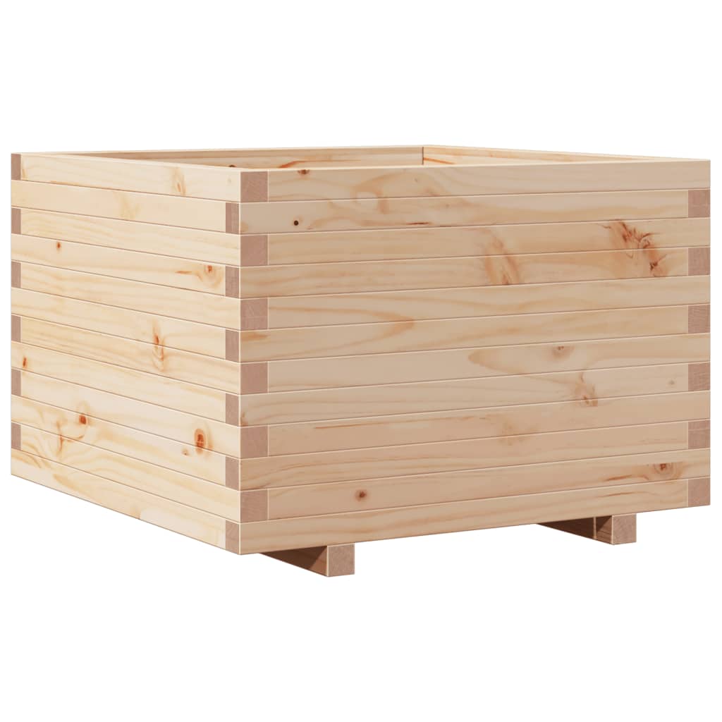 vidaXL Jardinera de madera maciza de pino 70x70x49,5 cm