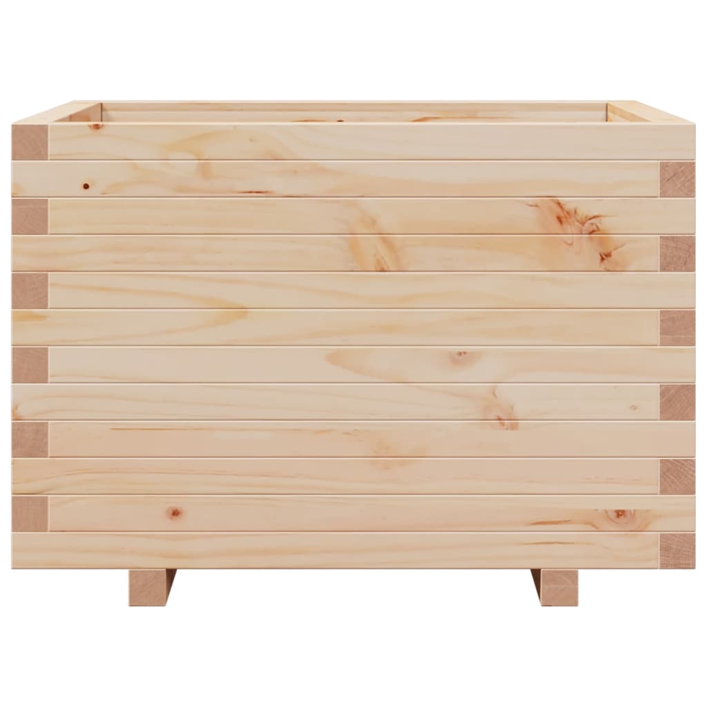 vidaXL Jardinera de madera maciza de pino 70x70x49,5 cm