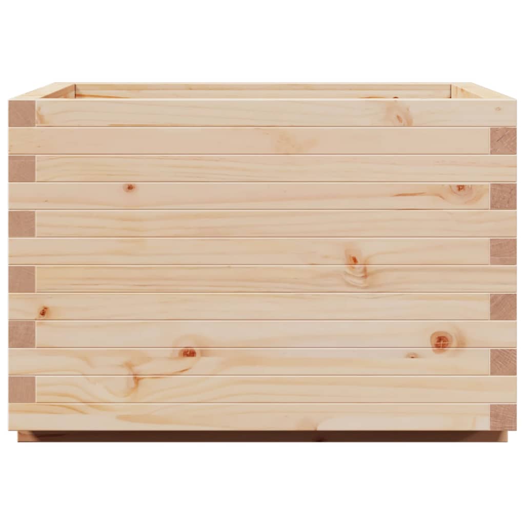 vidaXL Jardinera de madera maciza de pino 70x70x49,5 cm