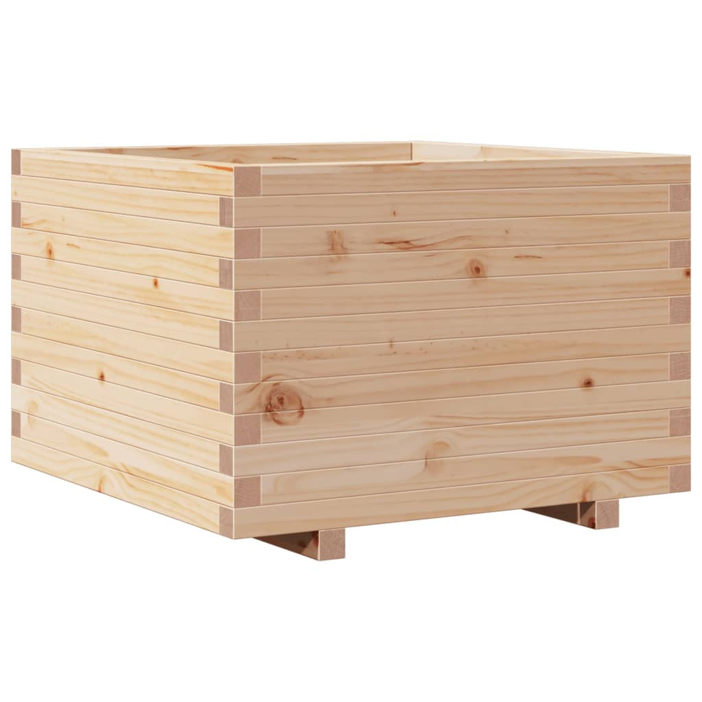 vidaXL Jardinera de madera maciza de pino 70x70x49,5 cm