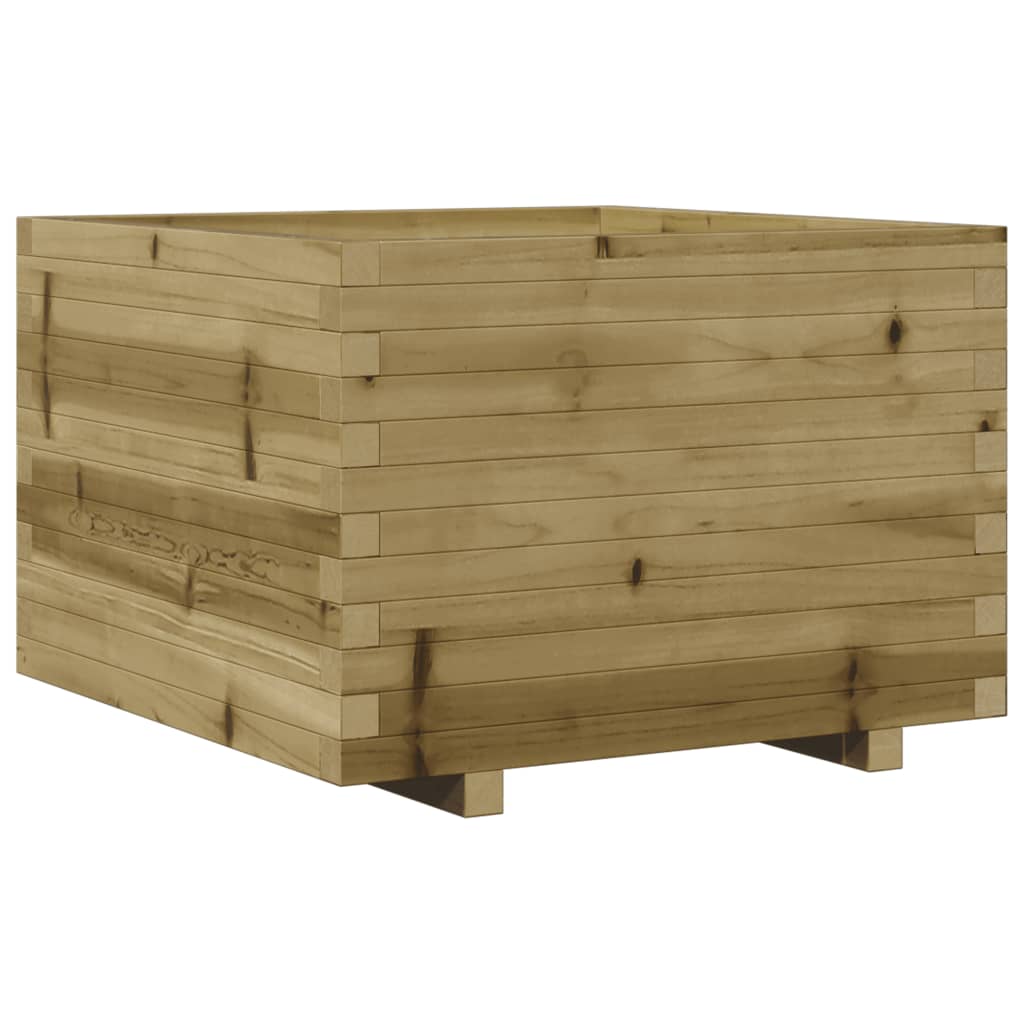 vidaXL Jardinera madera de pino impregnada 70x70x49,5 cm