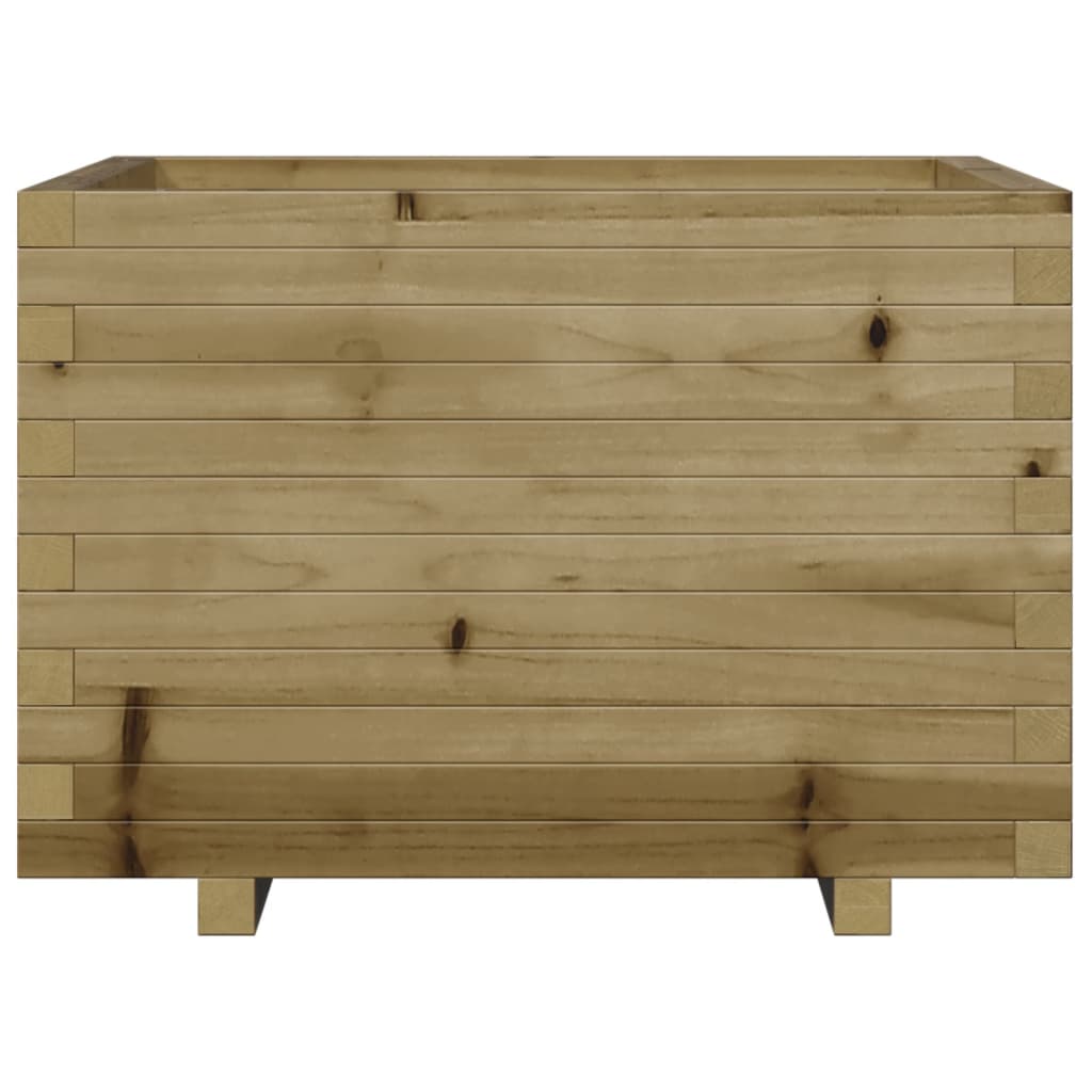 vidaXL Jardinera madera de pino impregnada 70x70x49,5 cm