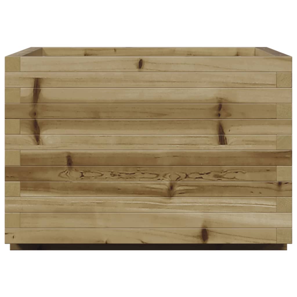 vidaXL Jardinera madera de pino impregnada 70x70x49,5 cm