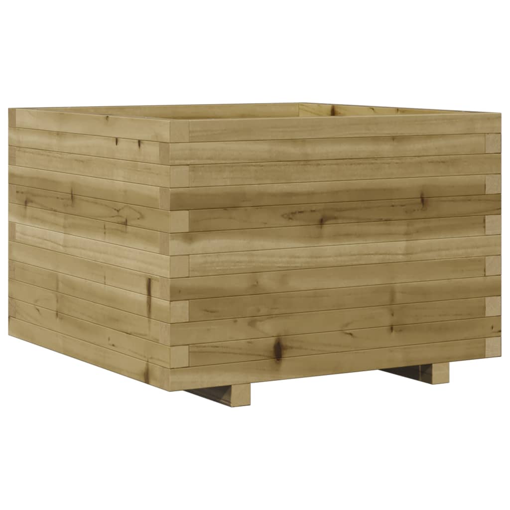 vidaXL Jardinera madera de pino impregnada 70x70x49,5 cm