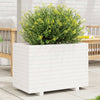 vidaXL Jardinera madera maciza de pino blanco 70x40x49,5 cm