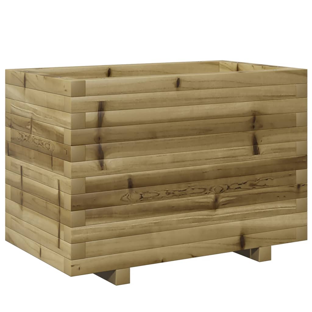 vidaXL Jardinera madera de pino impregnada 70x40x49,5 cm