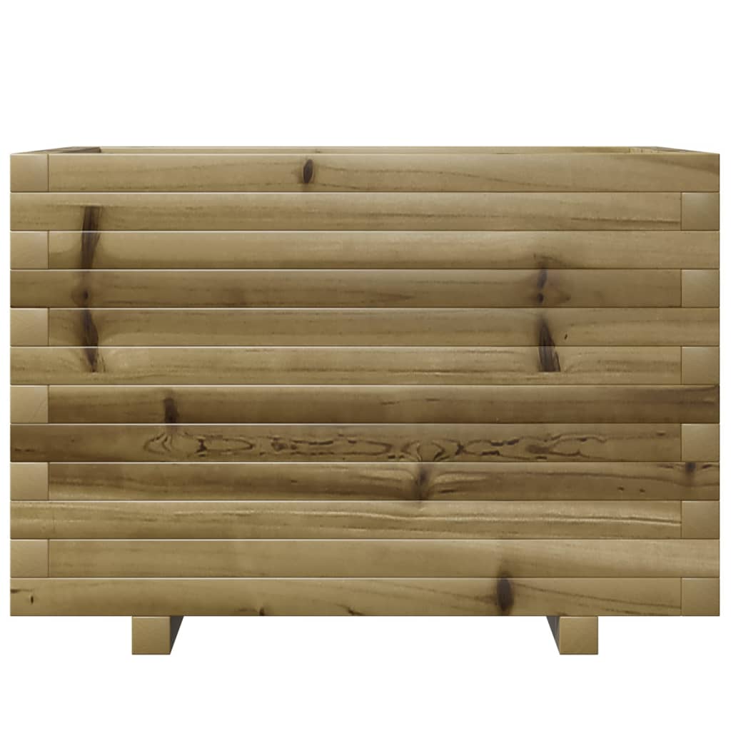 vidaXL Jardinera madera de pino impregnada 70x40x49,5 cm