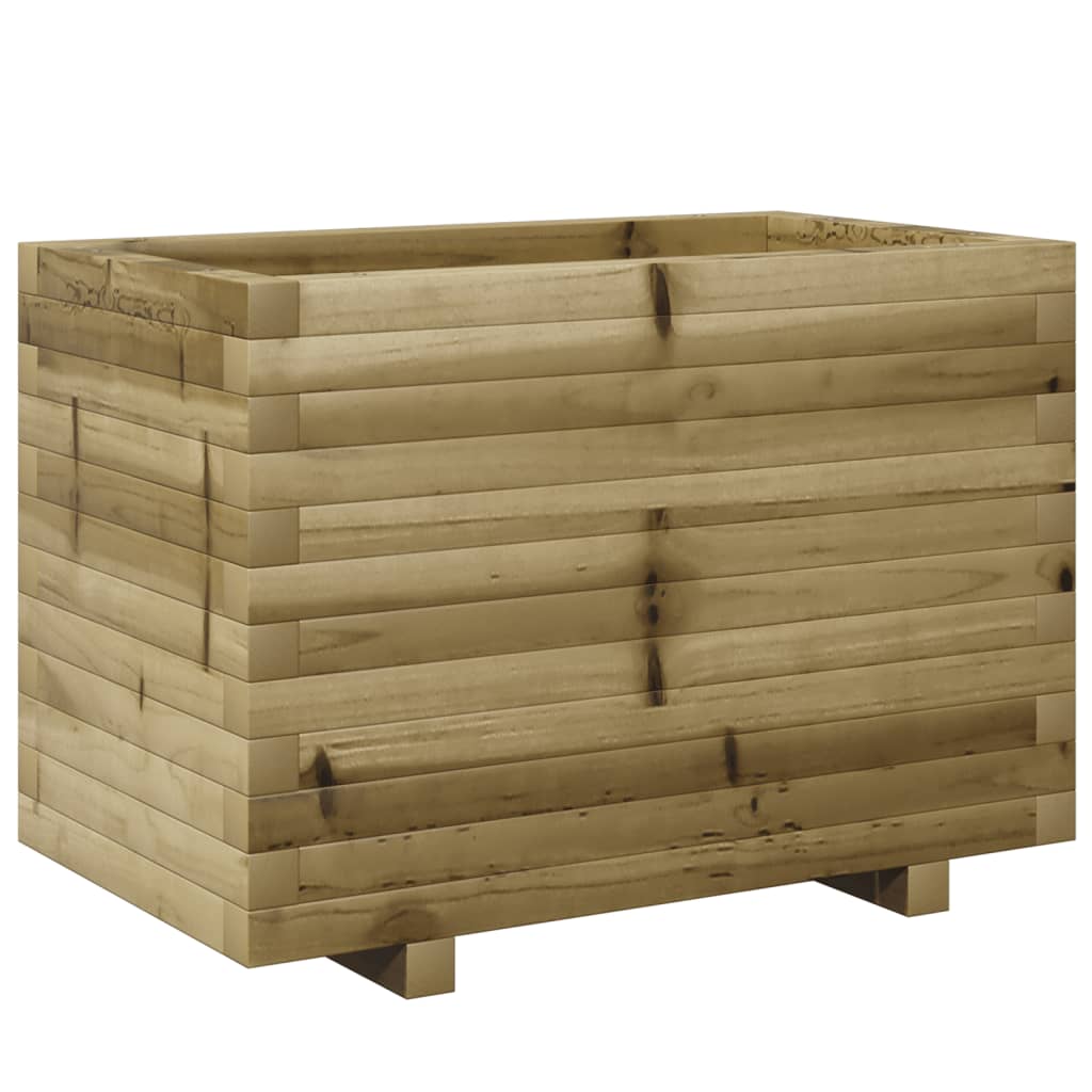 vidaXL Jardinera madera de pino impregnada 70x40x49,5 cm