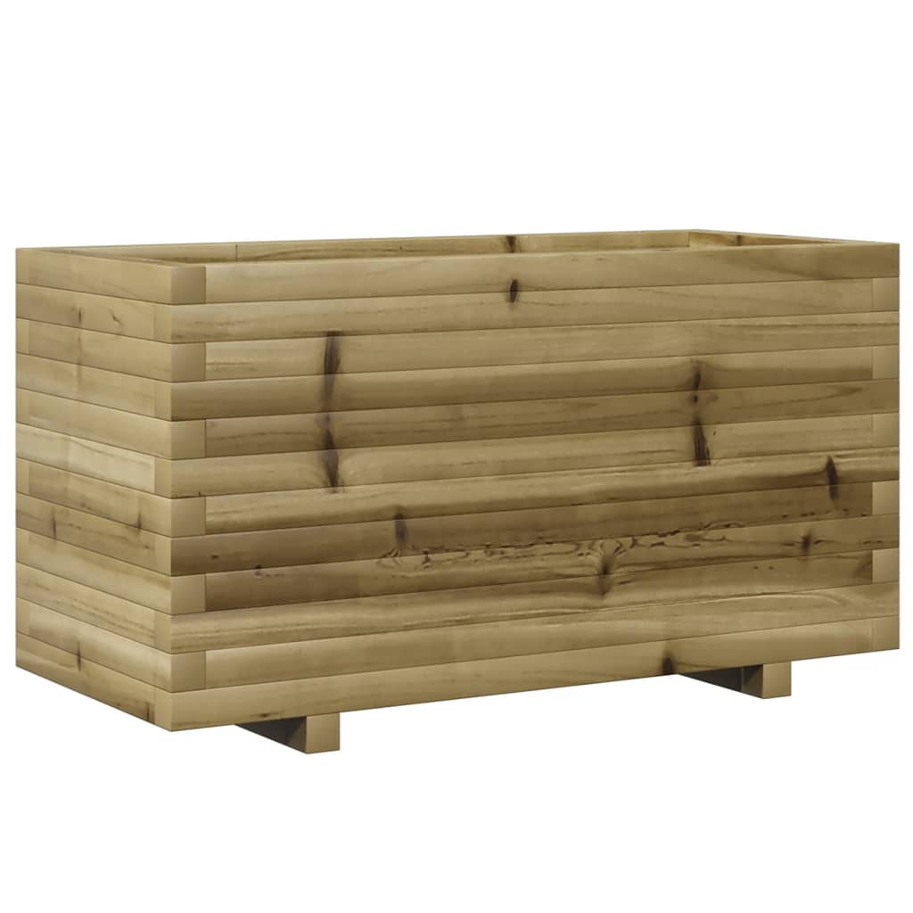 vidaXL Jardinera madera de pino impregnada 90x40x49,5 cm