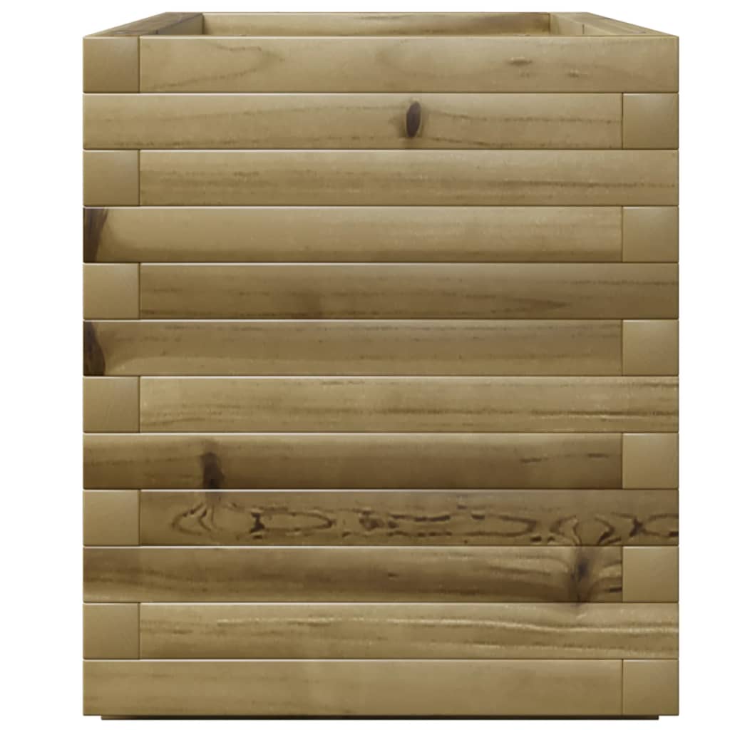 vidaXL Jardinera madera de pino impregnada 90x40x49,5 cm