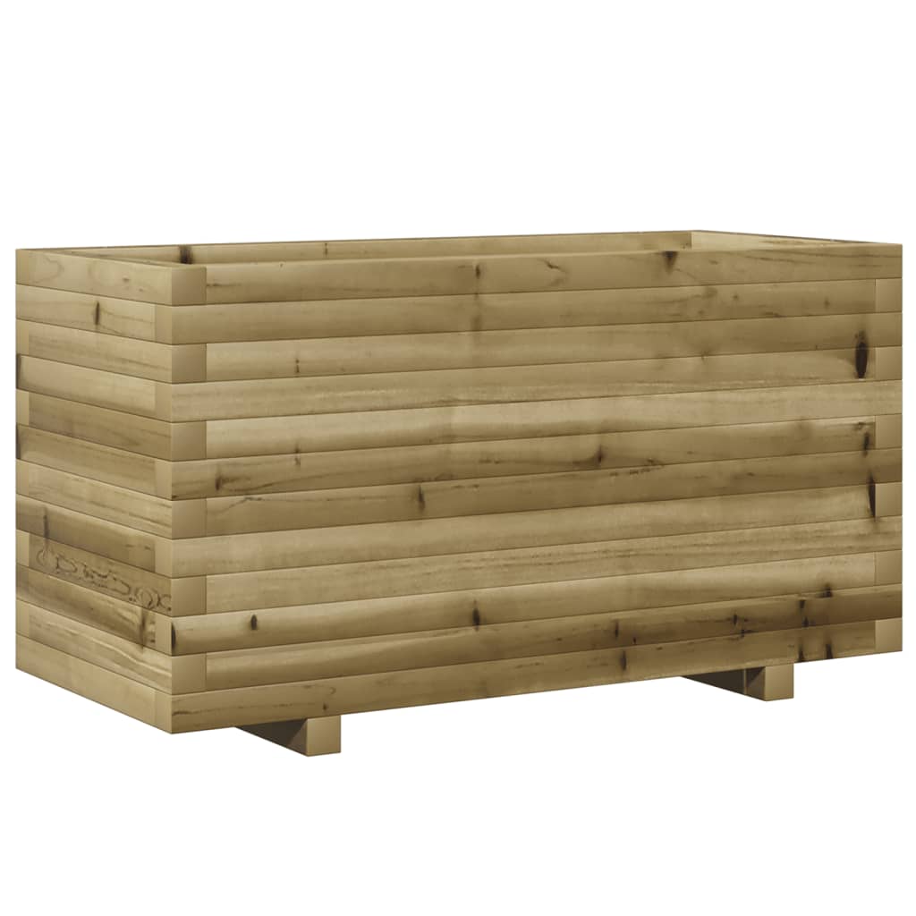 vidaXL Jardinera madera de pino impregnada 90x40x49,5 cm