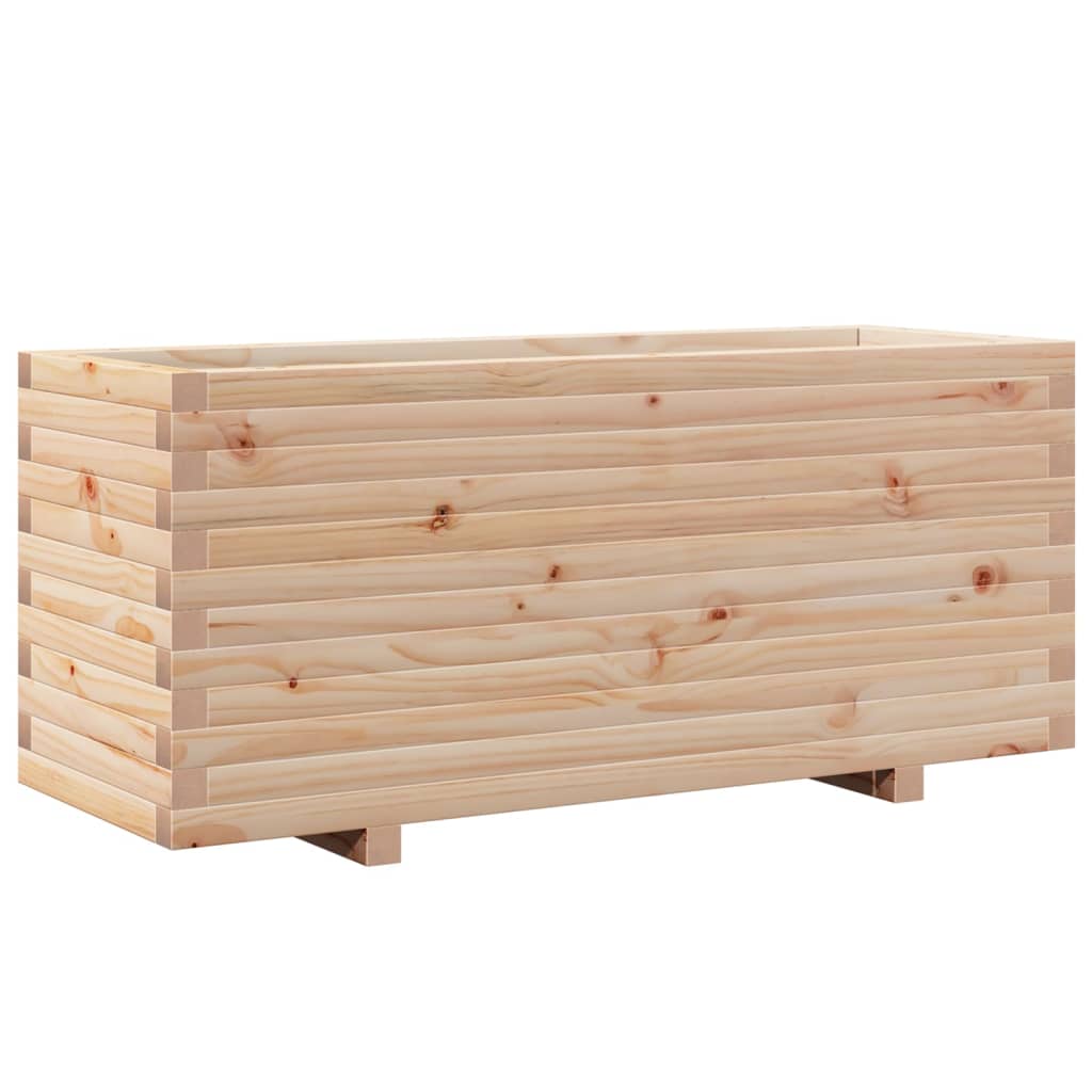 vidaXL Jardinera madera maciza de pino 110x40x49,5 cm