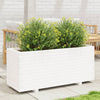 vidaXL Jardinera madera maciza de pino blanco 110x40x49,5 cm