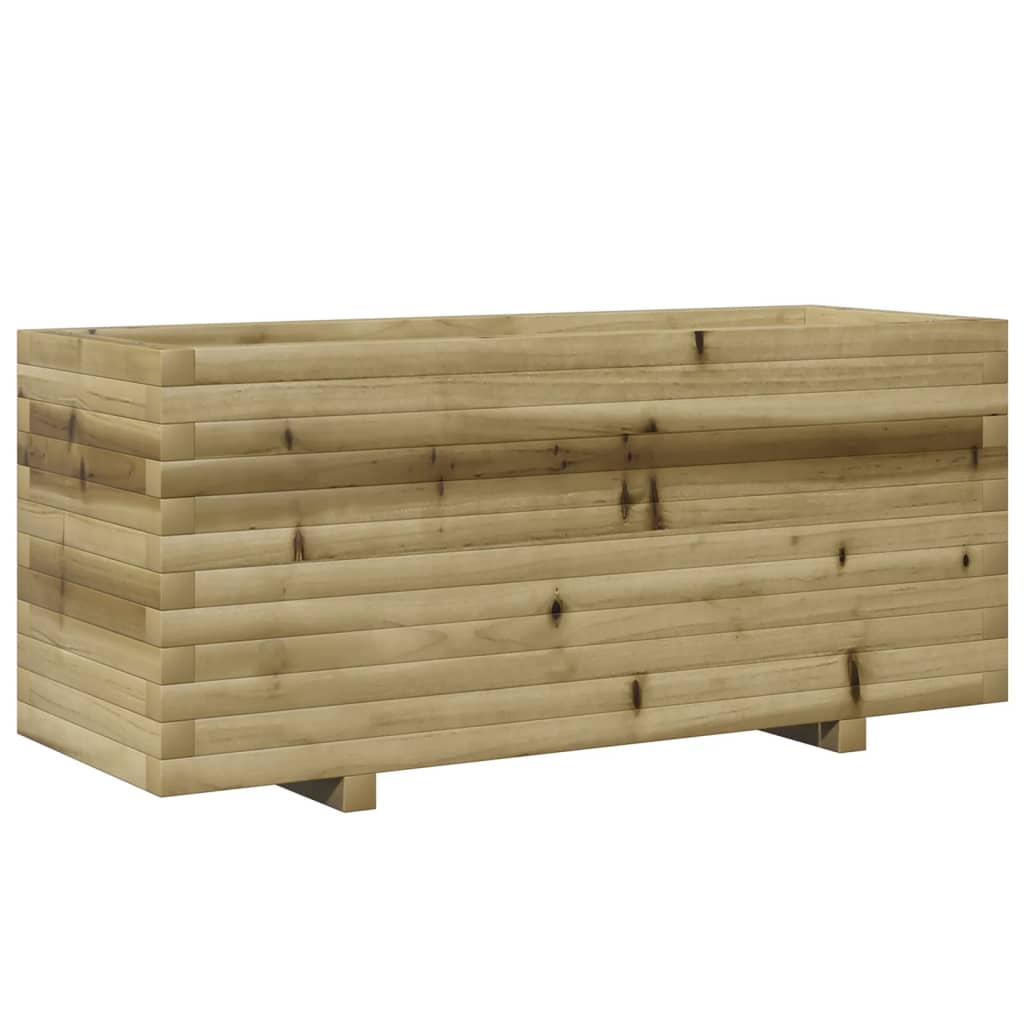 vidaXL Jardinera madera de pino impregnada 110x40x49,5 cm