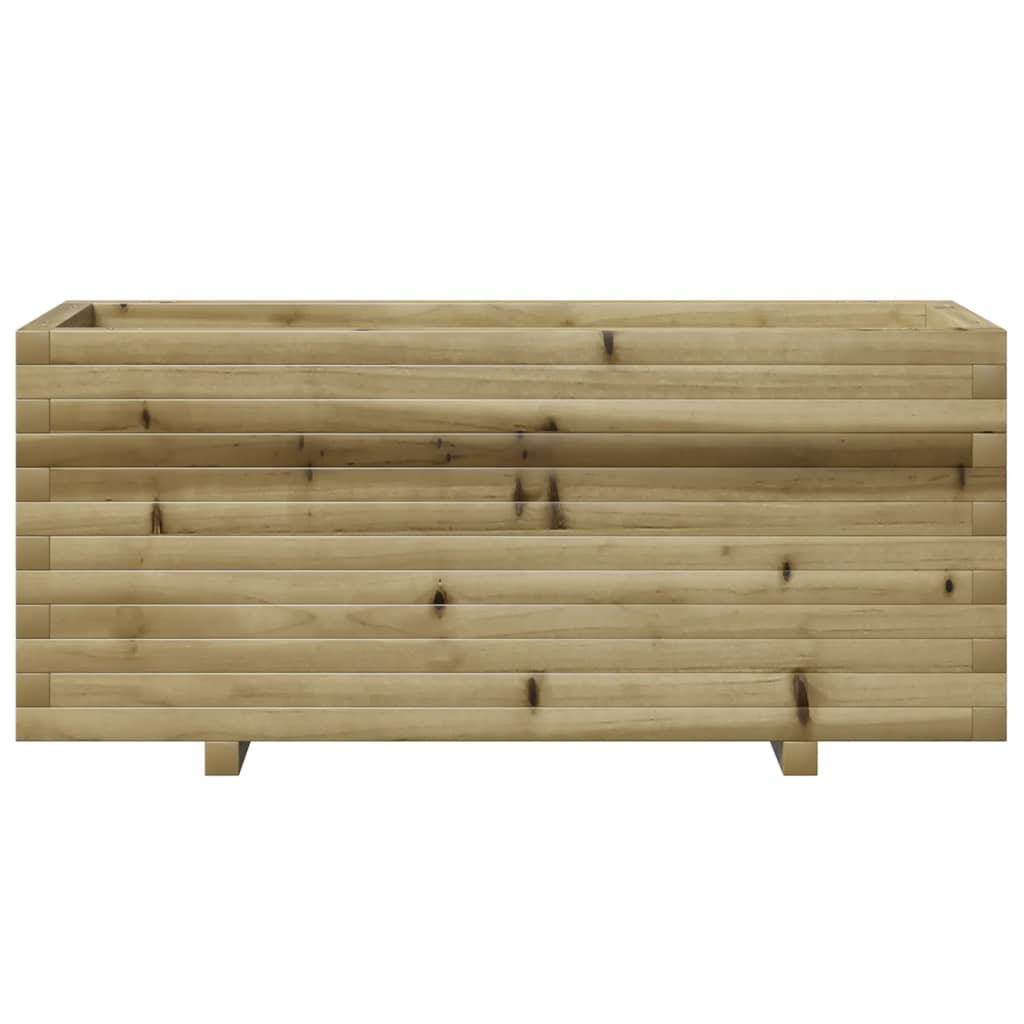 vidaXL Jardinera madera de pino impregnada 110x40x49,5 cm