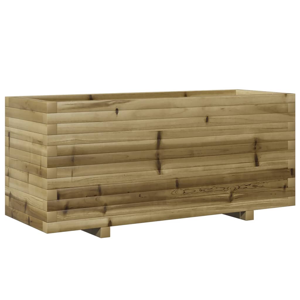 vidaXL Jardinera madera de pino impregnada 110x40x49,5 cm