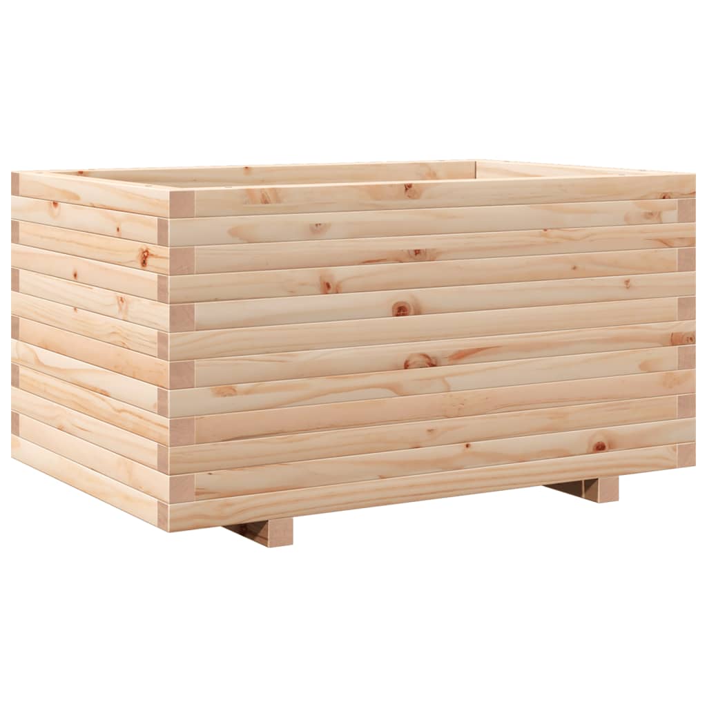 vidaXL Jardinera madera maciza de pino 90x60x49,5 cm