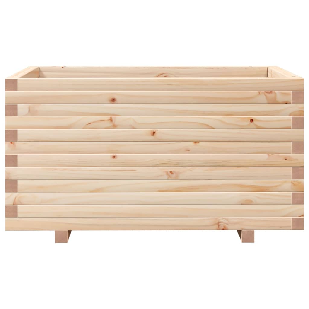 vidaXL Jardinera madera maciza de pino 90x60x49,5 cm