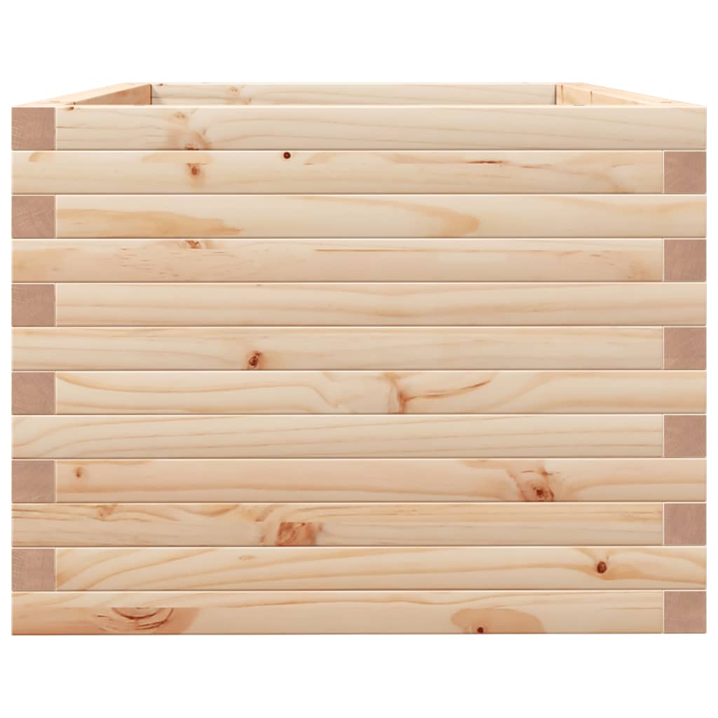 vidaXL Jardinera madera maciza de pino 90x60x49,5 cm