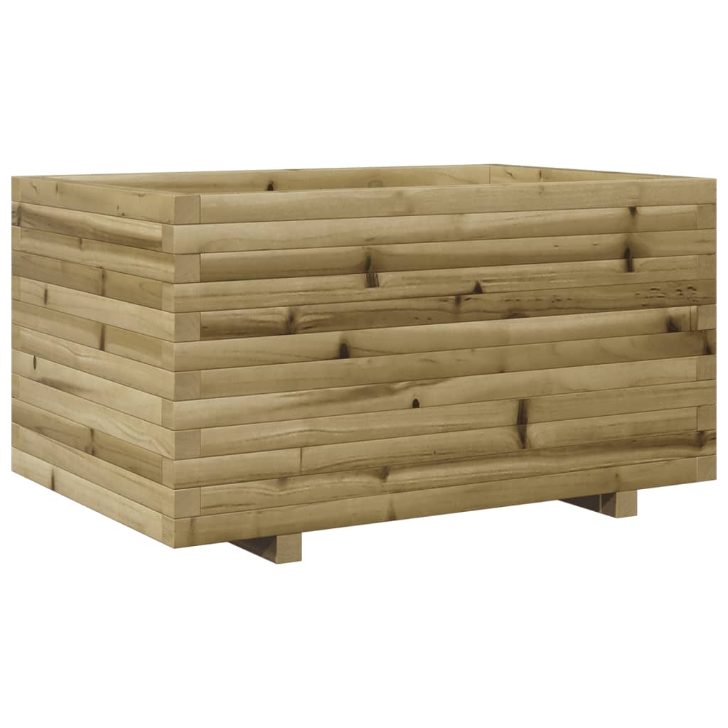 vidaXL Jardinera madera de pino impregnada 90x60x49,5 cm