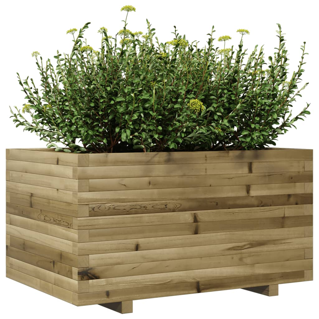 vidaXL Jardinera madera de pino impregnada 90x60x49,5 cm