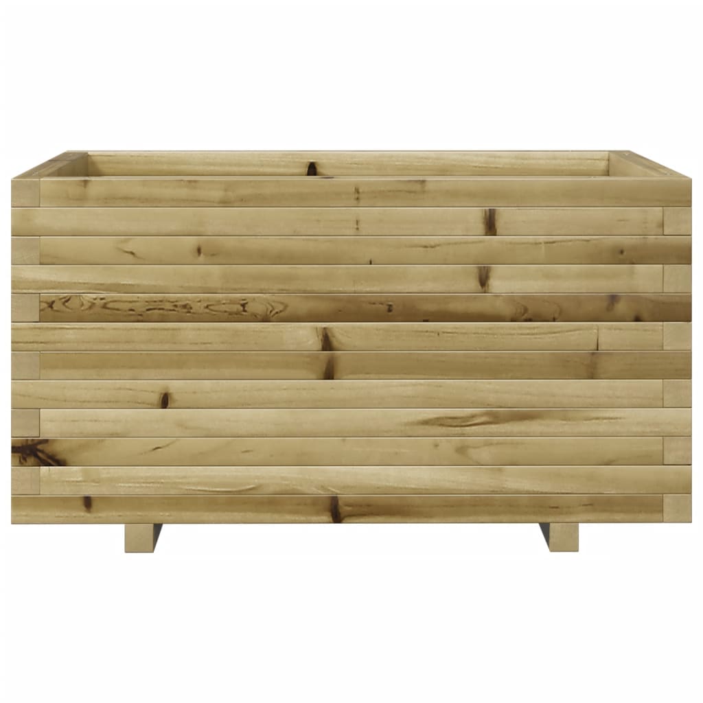 vidaXL Jardinera madera de pino impregnada 90x60x49,5 cm